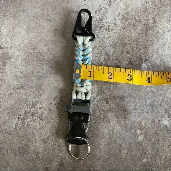 Paracord Keychain Hiking Whistle Outdoor Sporty Handmade Unisex Active NEW - Picture 9 of 10